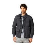 Field Jacket in Stretch Katoen Mason's , Blue , Heren