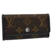 Pre-owned Canvas key-holders Louis Vuitton Vintage , Brown , Dames