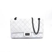 Pre-owned Leather chanel-bags Chanel Vintage , White , Dames