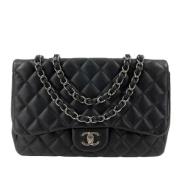 Pre-owned Leather crossbody-bags Chanel Vintage , Black , Dames