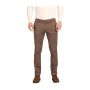 Gabardine Stretch Chino Broek Regular Fit Mason's , Brown , Heren