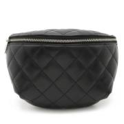 Pre-owned Leather shoulder-bags Chanel Vintage , Black , Dames