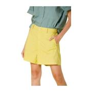 Gezellige Chino Bermuda Shorts Geel Mason's , Yellow , Dames