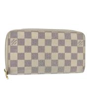 Pre-owned Canvas wallets Louis Vuitton Vintage , White , Dames