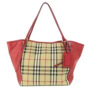 Pre-owned Canvas totes Burberry Vintage , Beige , Dames