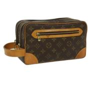 Pre-owned Canvas clutches Louis Vuitton Vintage , Brown , Dames