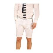 London Summer Heren Chino Bermuda Shorts Mason's , White , Heren