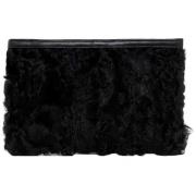 Pre-owned Leather clutches Loewe Pre-owned , Black , Dames