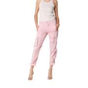 Asia Snake Cargo Broek met Studs Mason's , Pink , Dames