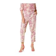 Bloemenprint Chino Jogger Broek Mason's , Multicolor , Dames