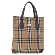 Pre-owned Canvas totes Burberry Vintage , Beige , Dames