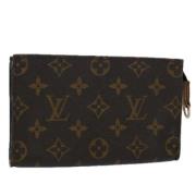 Pre-owned Canvas pouches Louis Vuitton Vintage , Brown , Dames