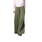 Relaxed Fit Linnen Tencel Chino Broek Mason's , Green , Dames