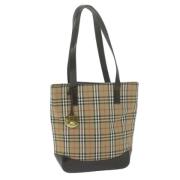 Pre-owned Canvas totes Burberry Vintage , Beige , Dames