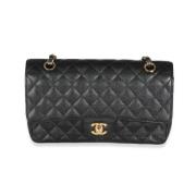 Pre-owned Leather chanel-bags Chanel Vintage , Black , Dames