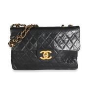 Pre-owned Leather chanel-bags Chanel Vintage , Black , Dames