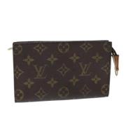 Pre-owned Canvas pouches Louis Vuitton Vintage , Brown , Dames