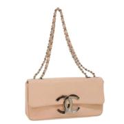 Pre-owned Leather chanel-bags Chanel Vintage , Pink , Dames