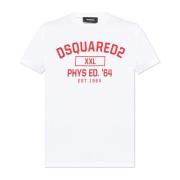 T-shirt met logo Dsquared2 , White , Heren