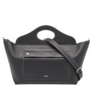 Pre-owned Leather totes Burberry Vintage , Black , Dames