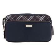 Pre-owned Nylon crossbody-bags Burberry Vintage , Blue , Dames