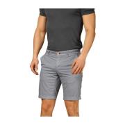 Slim Fit Chino Bermuda Shorts Torino Tapes Mason's , Blue , Heren