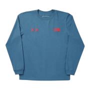 Beperkte Oplage Blauw/Rood Longsleeve Tee Kaws , Blue , Heren