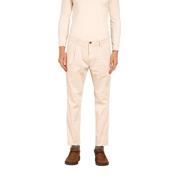 Wortel Fit Katoenen Chino Broek Mason's , Beige , Heren