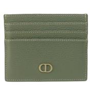 Pre-owned Leather wallets Dior Vintage , Green , Dames