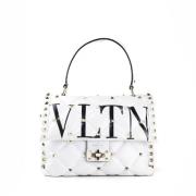 Pre-owned Leather handbags Valentino Vintage , White , Dames