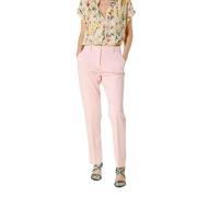 Lila Chino Broek Jersey Regular Fit Mason's , Pink , Dames