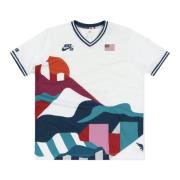 Limited Edition Parra USA Crew Jersey Blauw Nike , Multicolor , Heren