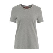 Grijze T-shirts & Polos Aw24 Max Mara , Gray , Dames