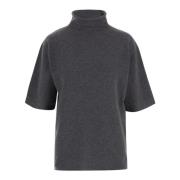 Kasjmier Hoge Hals Pullover Grijs Jil Sander , Gray , Dames