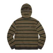 Limited Edition Balaclava/Turtleneck Sweater Olive Stripe Supreme , Gr...