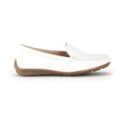 Witte Loafers van korrelig leer Gabor , White , Dames