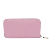 Pre-owned Leather wallets Hermès Vintage , Pink , Dames