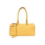 Pre-owned Leather prada-bags Prada Vintage , Yellow , Dames