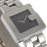 Pre-owned Stainless Steel watches Gucci Vintage , Black , Dames