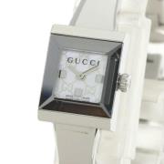 Pre-owned Stainless Steel watches Gucci Vintage , White , Dames