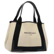 Pre-owned Leather totes Balenciaga Vintage , Beige , Dames