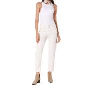 Agnes Sailor Dames Denim Broek Mason's , White , Dames