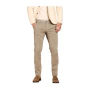 Slim Fit Winter Chino Broek Mason's , Green , Heren