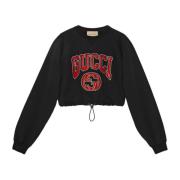 Katoenen Sweatshirt Gucci , Black , Dames