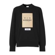 Stijlvolle Sweatshirt voor Mannen Burberry , Black , Dames