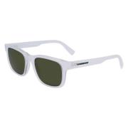 Transparante Unisex Zonnebril Lacoste , White , Unisex