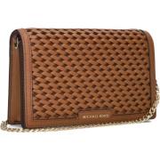 Leren Flap Chain Crossbody Bag Michael Kors , Brown , Dames