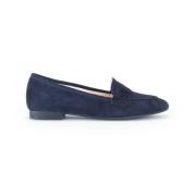 Marineblauwe Suède Mocassins Gabor , Blue , Dames