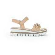 Velours leren karamel sandalen Gabor , Beige , Dames