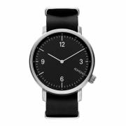 Roestvrijstalen leren band herenhorloge Komono , Gray , Heren